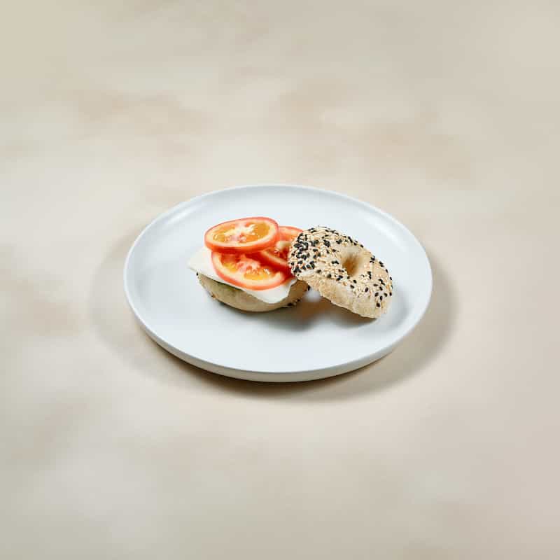  Bagel Cream Cheese with Tomato and  Pesto sauce