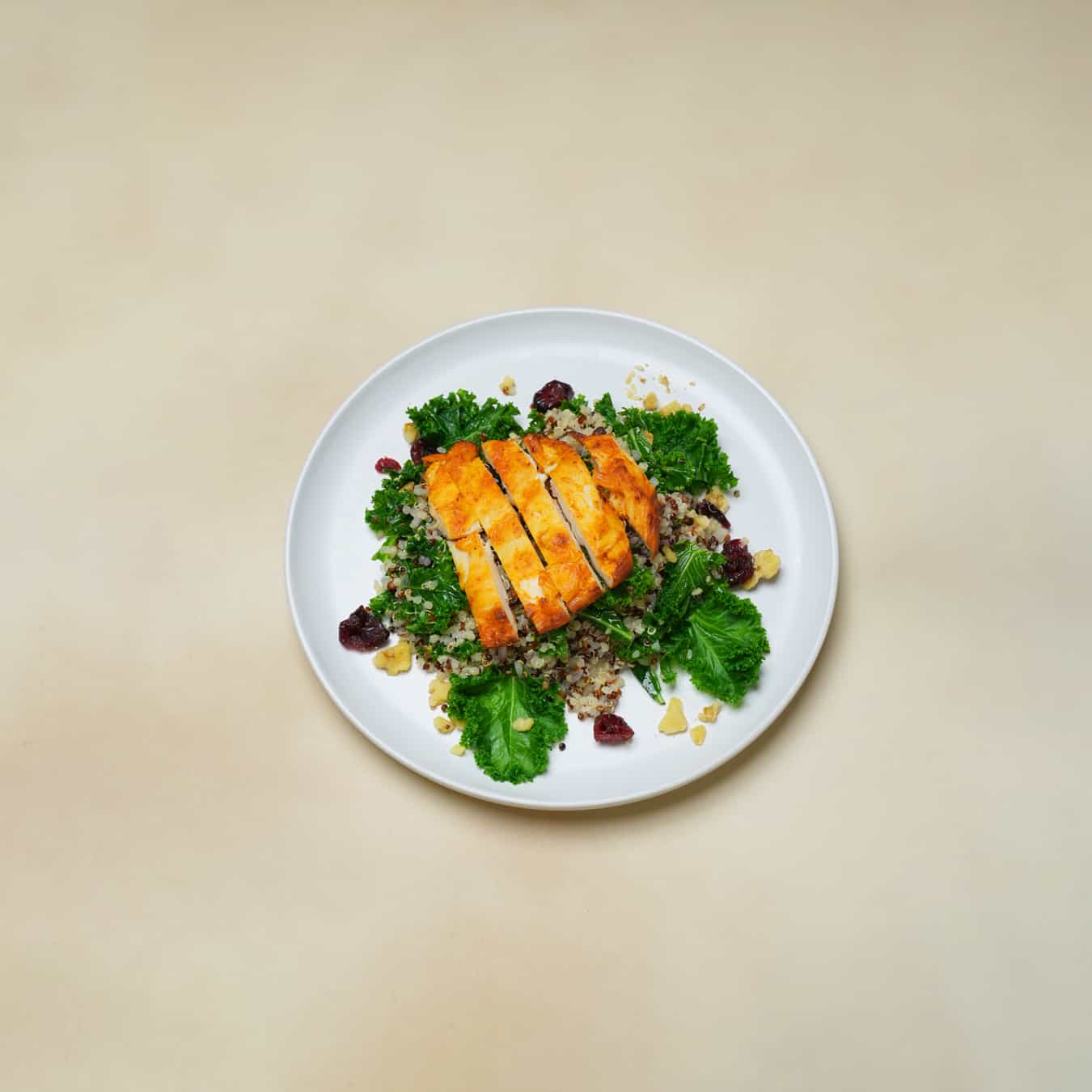 Spicy Chicken Quinoa spinach Salad