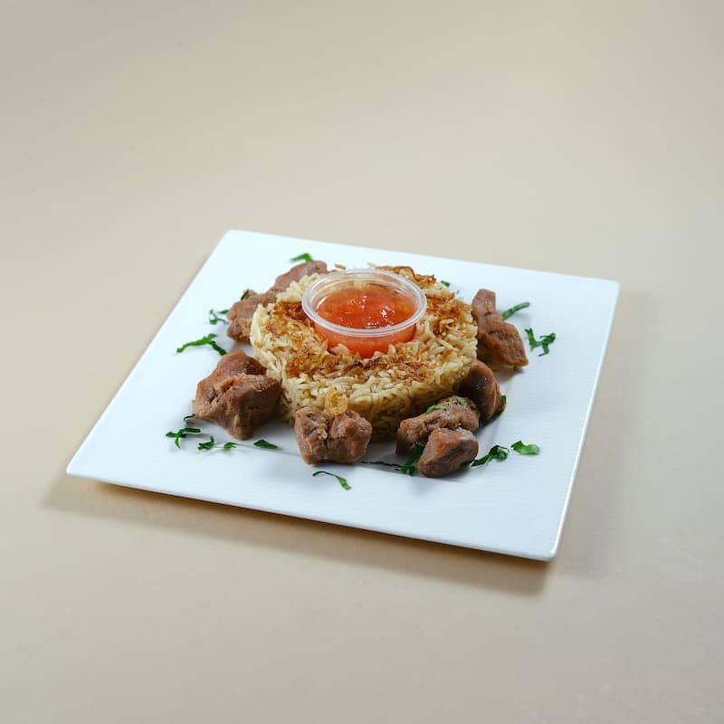 Beef Mandi with Mandi Sauce
