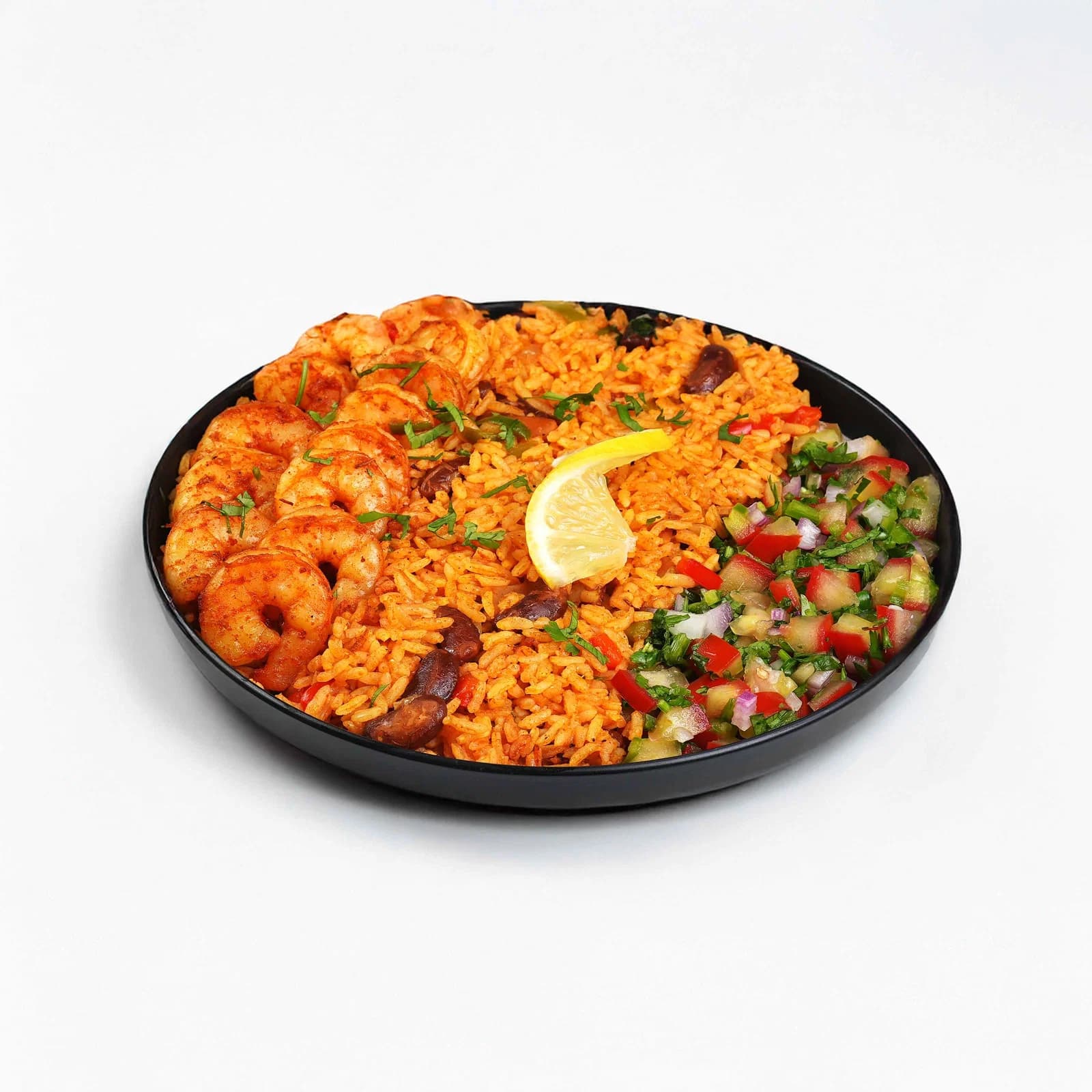 Mexican Shrimp with Rice and Pico Dil Galo Salsa