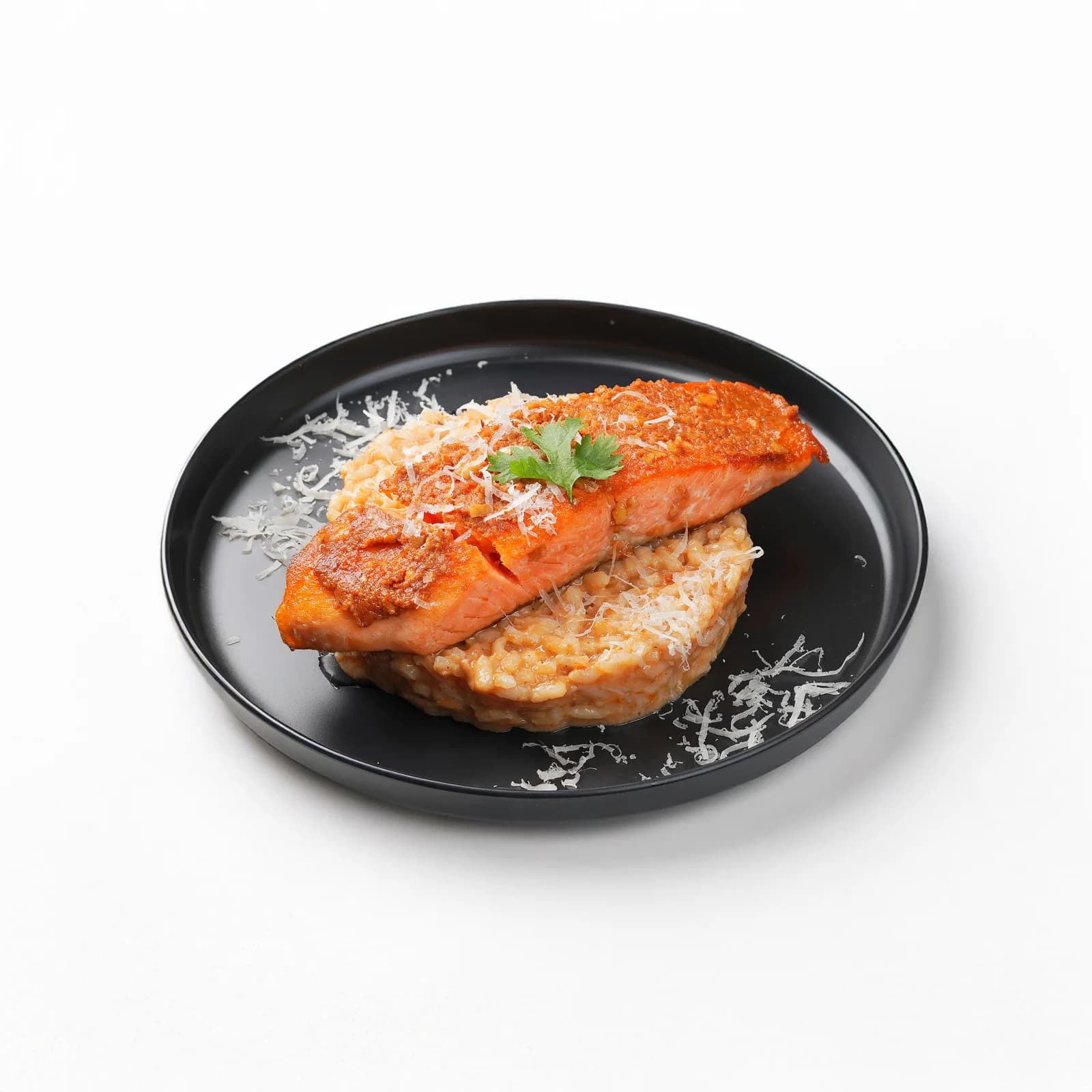 Salmon with Sun Dried Tomato Risotto