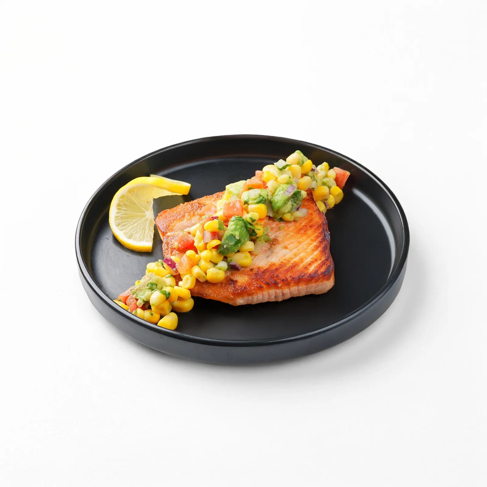 Salmon with Avocado Corn Salsa
