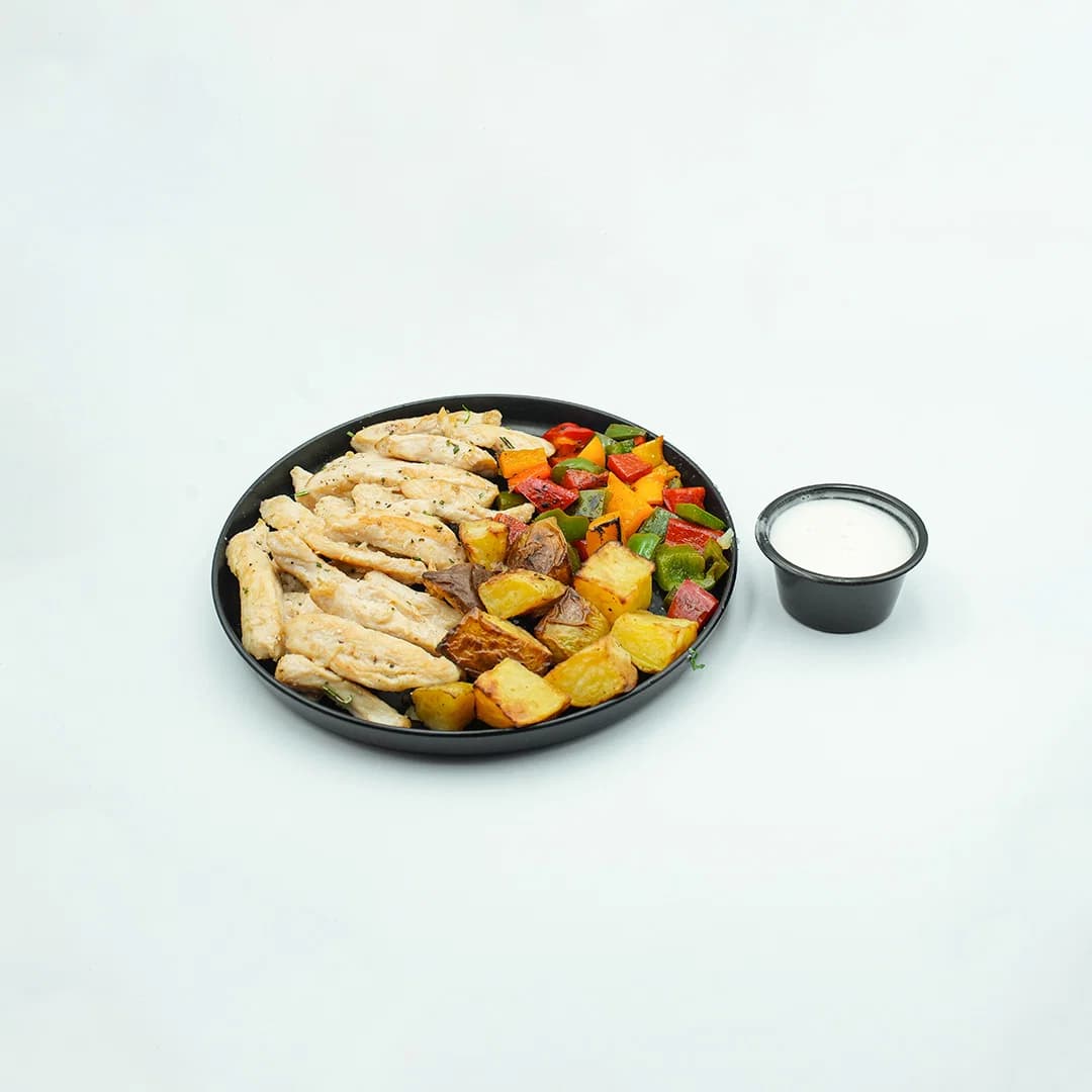 Grilled Chicken Caesar with Roasted Potato