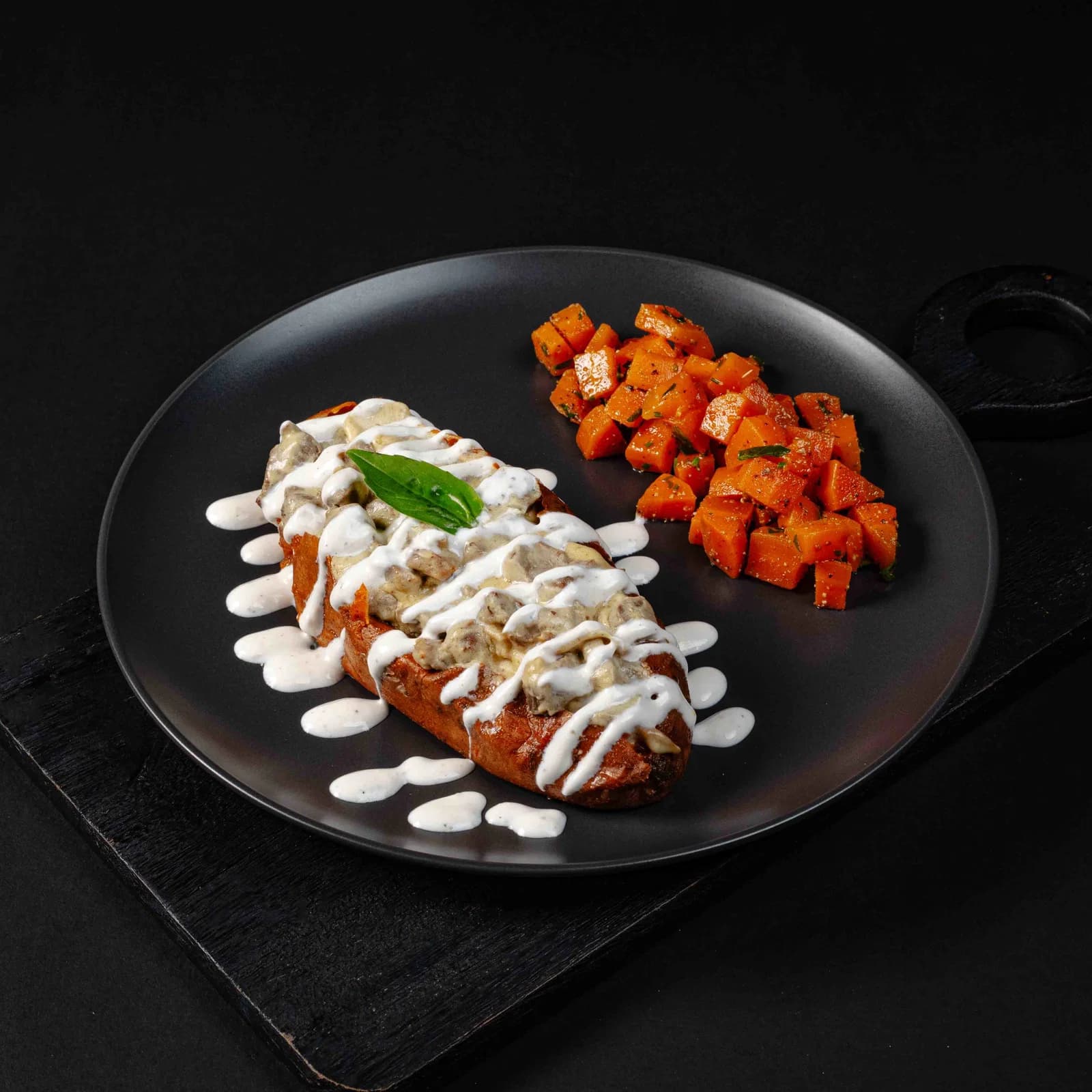 Loaded Sweet Potato with Grilled Steak