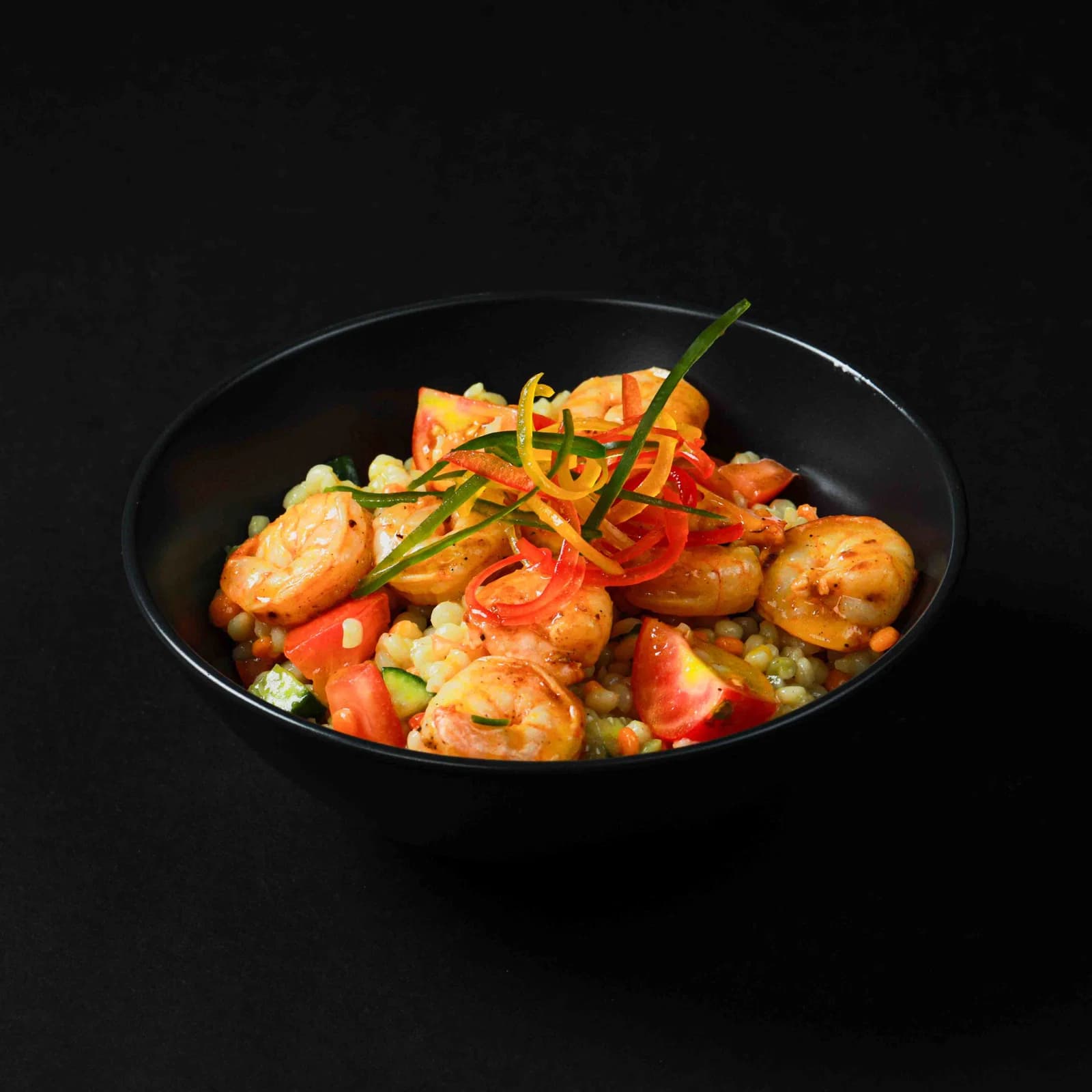 Shrimp Pearl Couscous Herb Salad