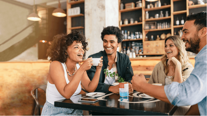 Dining out on keto with friends in Doha