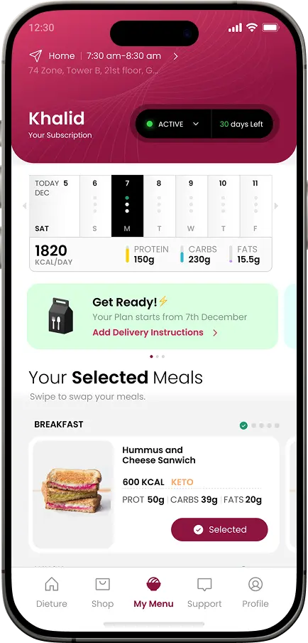 Dieture App Preview